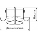 Анемостат Plastic air valve, PAV-B 100mm